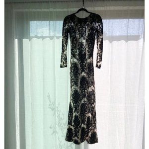 For Love & Lemons Ethereal Black Maxi Dress (S)